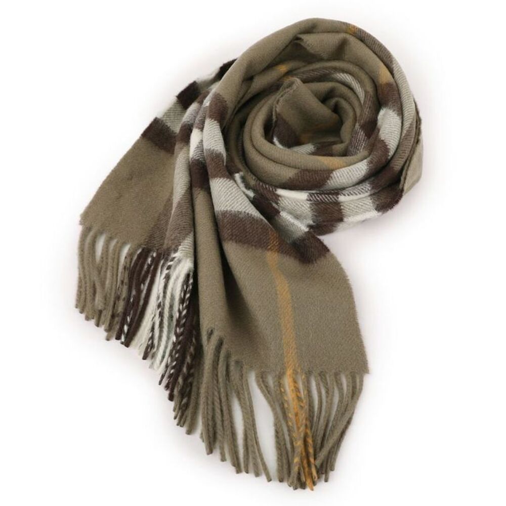 Check Cashmere Scarf